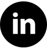 linkedin logo black
